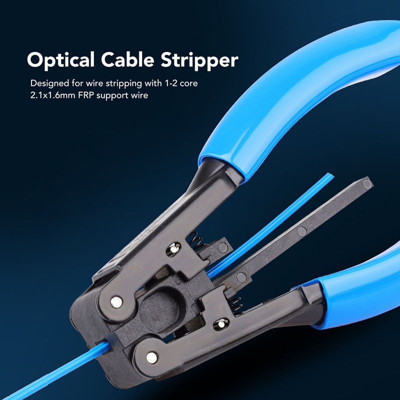 2.1x1.6mm Fiber Optic Stripper Optical Cable Stripper Pliers Portable Wire