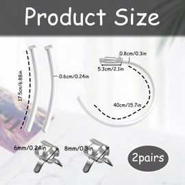 PonFxp Brake Bleeding Kit, 2 Sets Universal One-Way Brake Bleeder Hose Kit with Check Valve, 55.48cm×0.47-0.78cm, Motorcycle Brake Bleeding Kit for Car and Bicycle