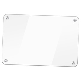 SEWACC Magnetic Dry Erase Board Clear Acrylic Message Planner for Fridge Reusable Writing Surface for Organizing Notes and Schedules for Home and Office