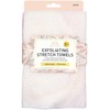 Toallas exfoliantes: azul/crema/rosa