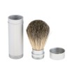 Silver Shaving Brush tube Beard Full Size Shave Brush Tool