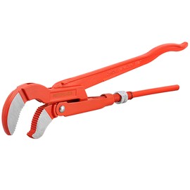 MAXPOWER Swedish Pipe Wrench 15 inch, S Shaped Jaw