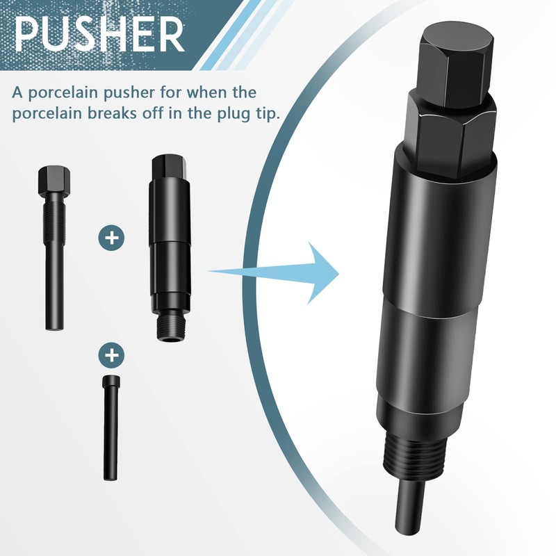 ZIBOPAR Spark Plug Extractor, Broken Spark Plug Remove Tool Kit