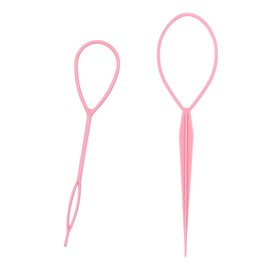 CENPEK Elastic Hair Bands Tool Set, Multicolor Mini Rubber Hair Bands with 4 Tail Hair Tools and 1 Scrunchie Remover for Braiding Hair for Women Wedding Hairstyle