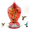 WOSIBO Hummingbird Feeder for Outdoors Patio Large 32 Ounces Colorful