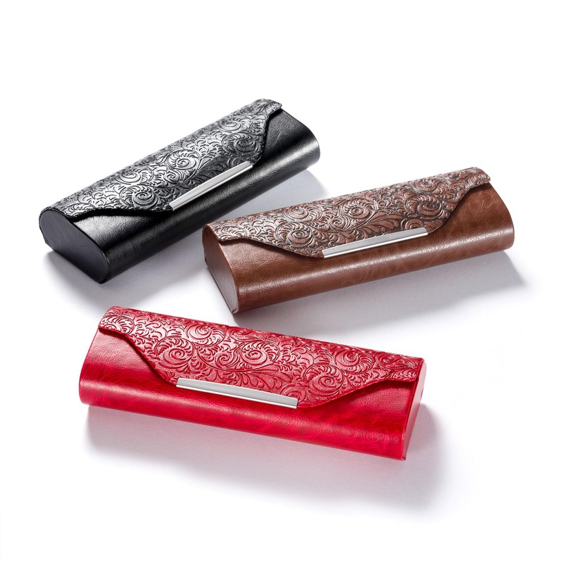 FEFI Glasses Case Hard Case – Elegant Design in Relief