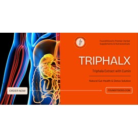 FounditGood FiG Nutra’s TriphalX – Triple Strength Gut Health with Triphala Extract & Cumin – Detox & Digestive Boost | 60 Veg Capsules