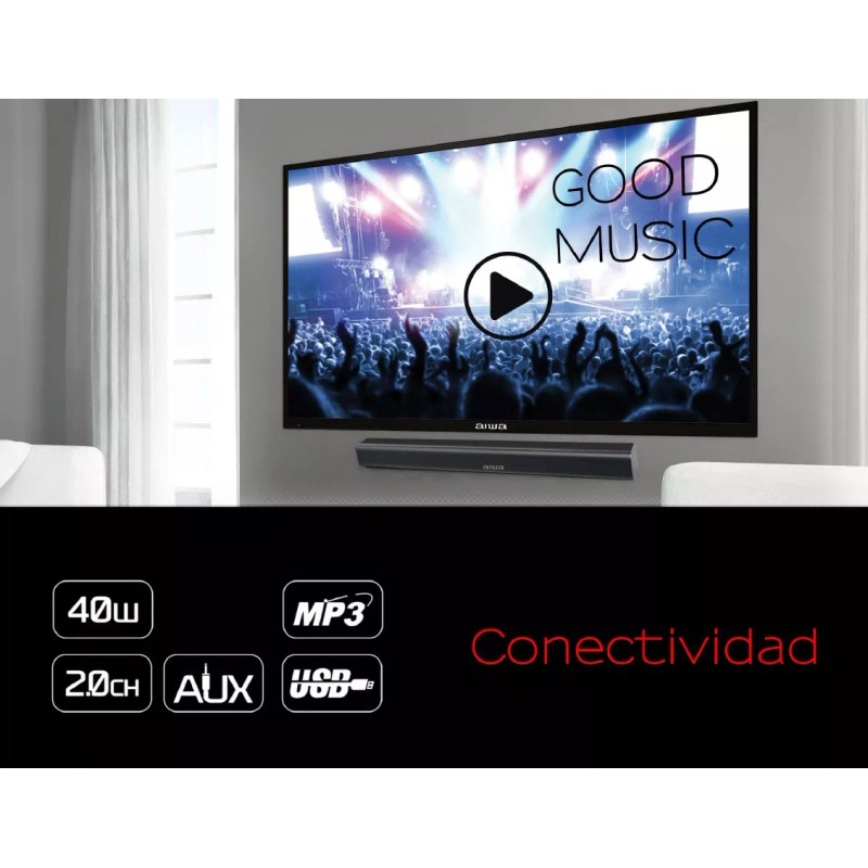 Aiwa Barra De Sonido Aiwa Awsbh1 40w Potencia 120w