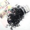 Bulk black hair ties 500p / 대량 검정 머리고무줄 500P