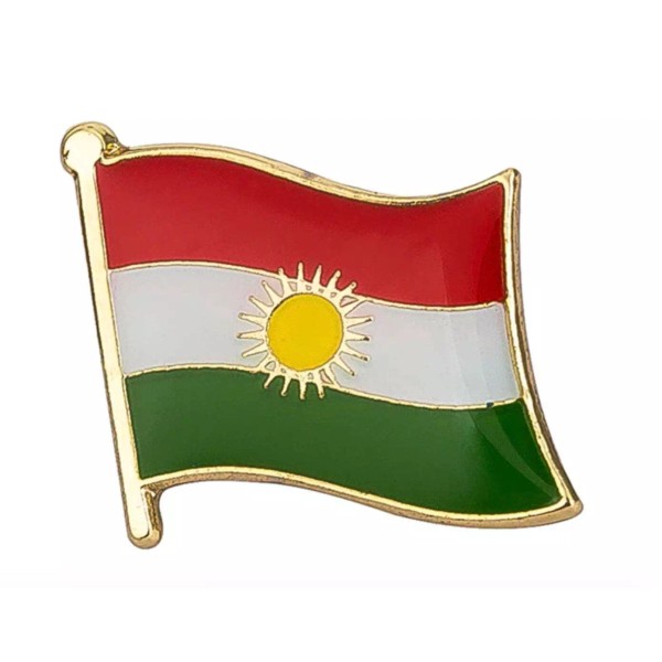 PatchesOhoul Kurdistan Flag Lapel Pin 5/8" x 5/8"