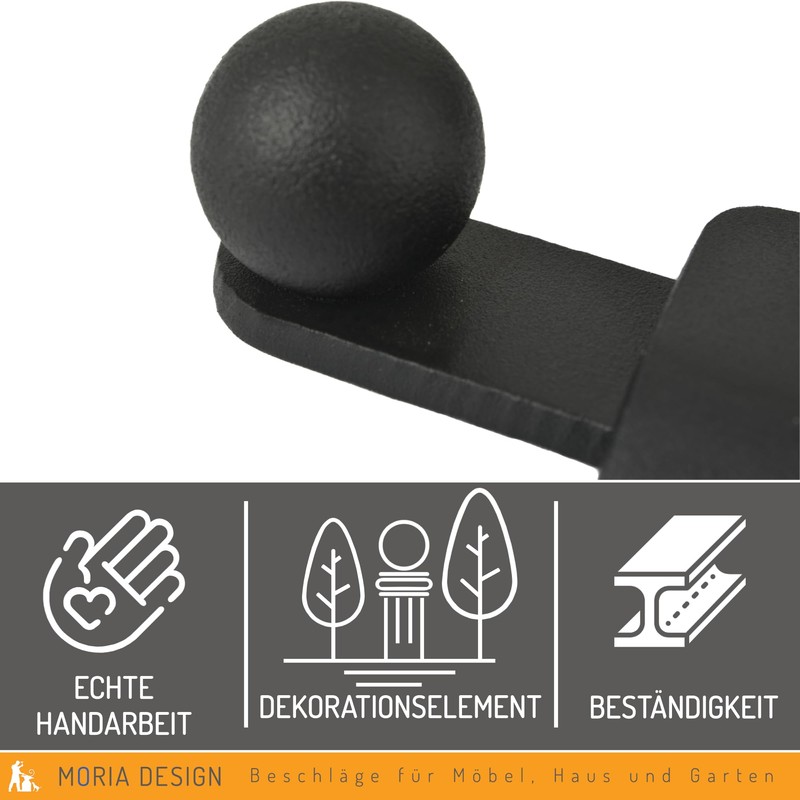 MORIA DESIGN Door Lock 14 cm | Shutter | Ends