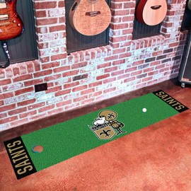 FANMATS 32635 New Orleans Saints Putting Green Mat - Vintage