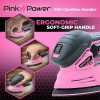 Pink Power 20V Cordless Handheld Wood Detail Sander w/ Battery