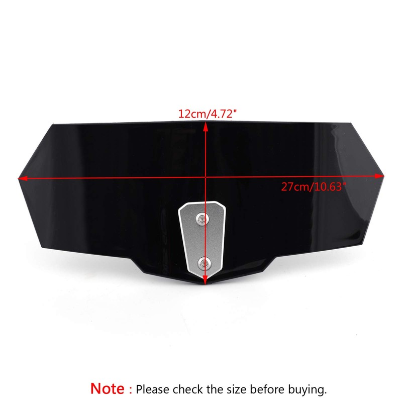 Bruce & Shark Motorcycle Universal Adjustable Clip Spoiler Shield Screen