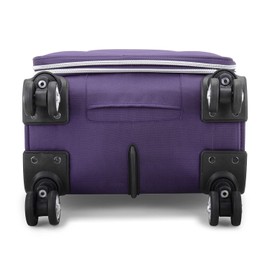 Traveler's Choice Lares Softside Expandable Luggage with Spinner Wheels, Purple, Checked 30-Inch