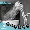 6-Setting Shower Head with Handheld, JDO High Pressure Hand held