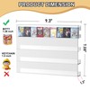 Leadiy Wall Display Shelves, Acrylic Floating Shelves for Mini Toys,