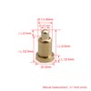 Yibuy 100pcs 2mm Dia 3.5mm Height Gold Plating Current Copper