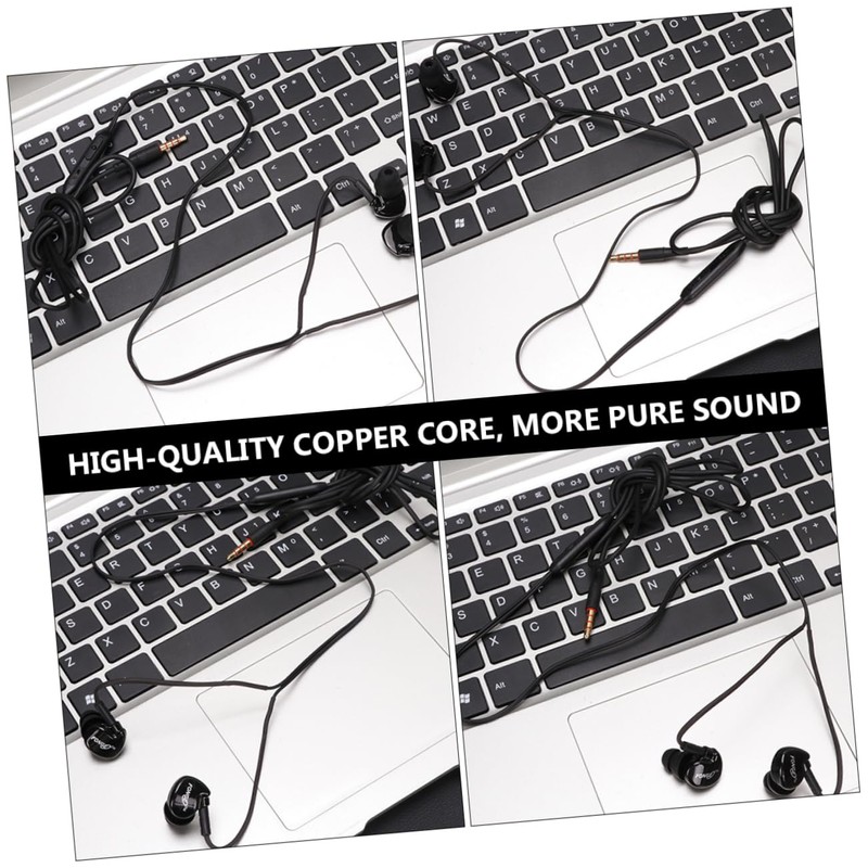 LABRIMP 2pcs Ear Hanging Headphones Comfortable Wired Earbuds for Sports