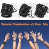 Jstyle 17Pcs Braided Leather Bracelet for Men Women Wooden Beaded