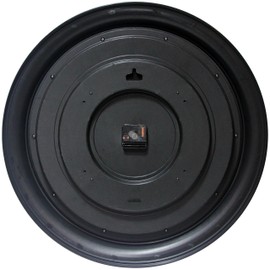 Infinity Instruments 24 inch Traditional Large Non-Ticking Silent Battery Operated Easy to Read Wall Clock for Living Room, Bedroom, Kitchen, Home Office, Black