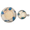 Marui Pottery MR-3-4398 Shigaraki Ware Hechimon Cup & Saucer, Capacity: