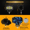 Auxbeam 4in 60W LED Pod Light for Truck, Super Bright