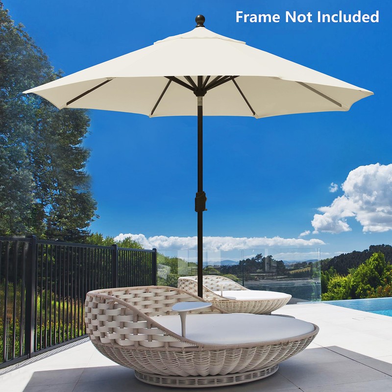 EliteShade USA 9FT Patio Umbrella Replacement Covers 8 Ribs Market