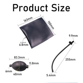 3 Pcs Air Wedge, Inflatable Lifting Cushion, Air Bags for Lifting Door, Pump Wedge, Air Wedge Door Pump Up Bags, Winbag Inflatable Air Wedge, for Door Window Installation and Car Repair,