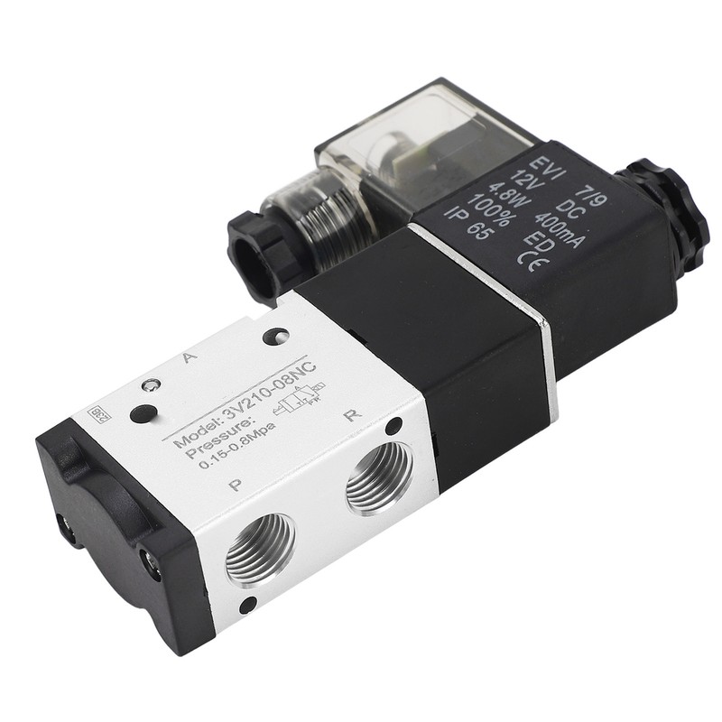 1/4in NPT Pneumatic Solenoid Valve 2 Position 3 Way IP65
