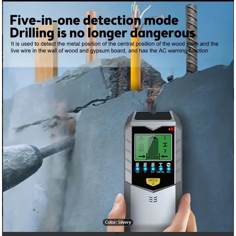 5 In 1 Electronic Wall Detector Finders Multifunctional Handheld Metal