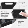Meiikun Clipboard with Storage, Internal Pen Pouch, 8.5x11 Clipboards Black