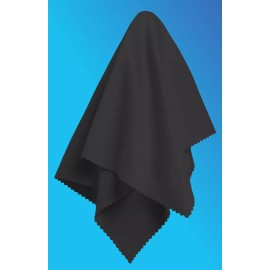 US-DEAL 2X 12"X12" Microfiber Cleaner Cleaning Soft Cloth for Camera Lens Glasses(Black)