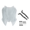 Motorcycle Windshield Deflector with Bracket Double Bubble Windscreen Fit for