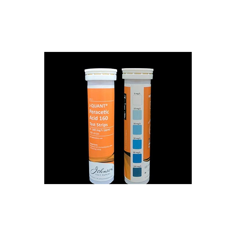 J-QUANT Peracetic Acid 0-2000 Test Strips from Test All Water