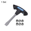 sourcing map T Handle Flat Head Screwdriver 10mm T Handle