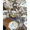 FuSenYuan Dusty Blue Cheesecloth Table Runner 10FT 1Pack Rustic Boho
