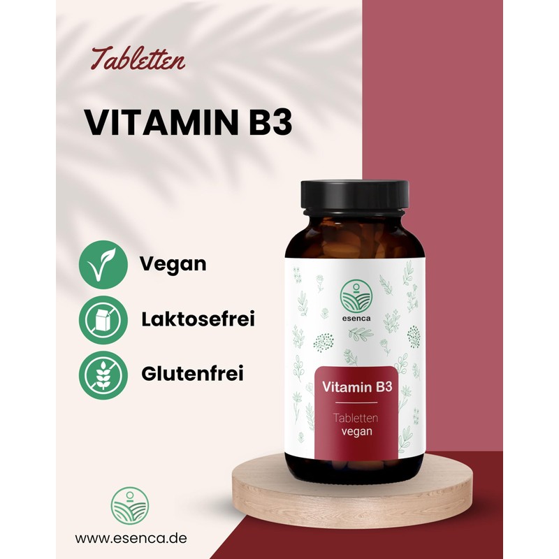 Vitamin B3 Tablets (Niacin) - 180 Tablets - 250 mg