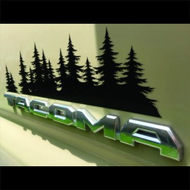 Tree Badge Vinyl Decal Emblem Sticker Overlay Graphic Fits 3rd gen Tacoma (12.75" inch)
