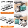 MUDEELA Expandable Pots and Pans Organizer Rack under Cabinet, Pots