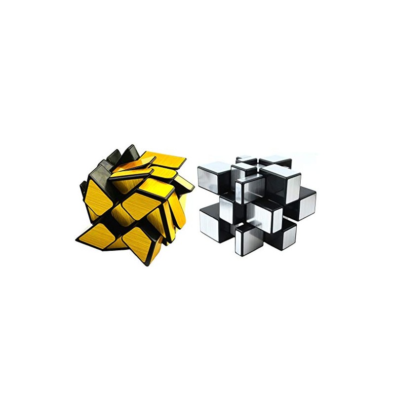 TANCH Mirror Speed Cube Set 2 Pack of 3x3 Mirror