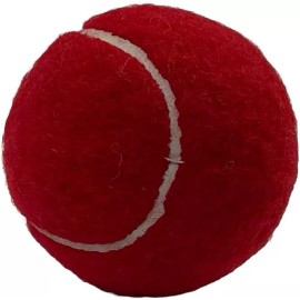 Amber Sporting Goods Tennis-Ball Size Cricket Ball Durable Felt-Covered Red Ball - 6