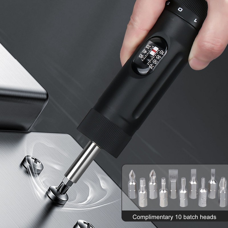 Screwdriver Torsion Wrench 10‑70in‑lb 1/4in Drive Adjustable Torsion Screwdriver