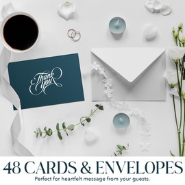 48Pcs Thank You Cards, Thank You Card has a Modern & Stylish Design, Thank You Cards With Envelopes, Suits All Occasions & You´ll have Abundance of Opportunities To Build Meaningful connections!