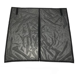 Van Sliding Door Magnetic Fly Screen for VW T5 T6 - Black Mesh Bug Net with Zipper, Van Curtains, Sun Protection & Ventilation for Campervan Motorhome Side Door 175x150cm