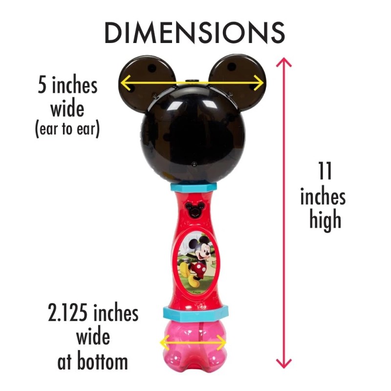 Little Kids Mickey Mouse Lights And Sound Bubble Machine With