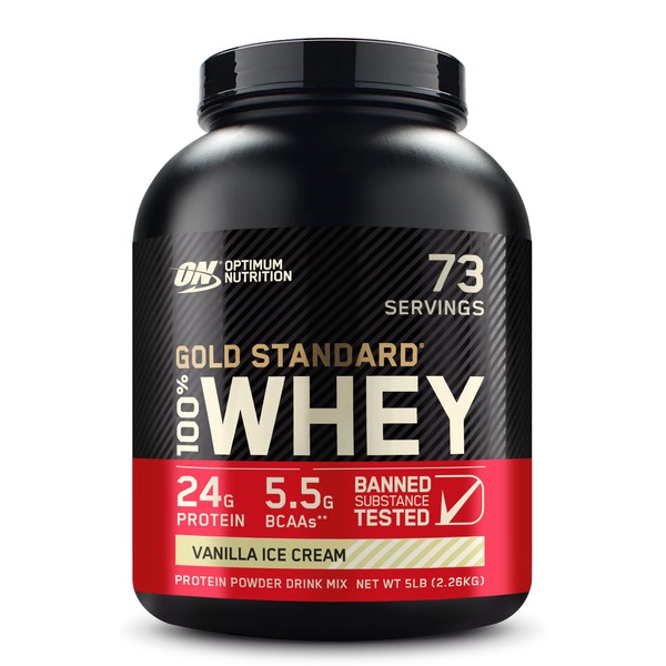Optimum Nutrition Gold Standard Whey Vanilla Ice Cream - 5