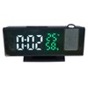 LED Digital Alarm Projector Clock Multifunction Four Levels Brightness Angle