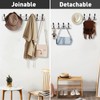 Kuhome 32.2'' Large Coat Rack Wall Mount Coat Hooks with