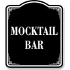 Mocktail Bar BLACK Aluminum Composite Sign, 8.5"x10"